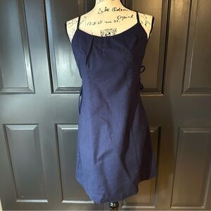 J.R.T  / Size 10 Dress / Navy Blue /Linen-Cotton Blended (O)